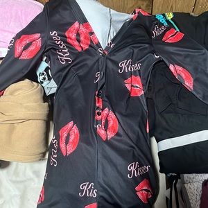 Long sleeve short romper night wear and cute